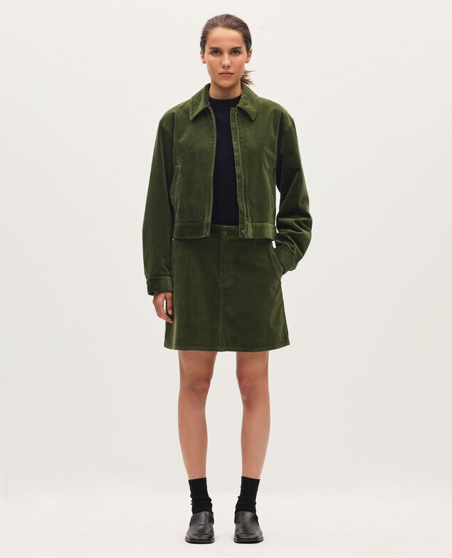 Blouson en velours côtelé U550 green