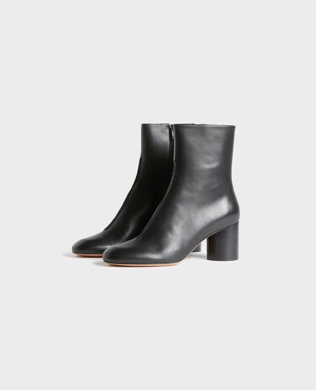 Boots à talon en cuir 4216 black_beauty