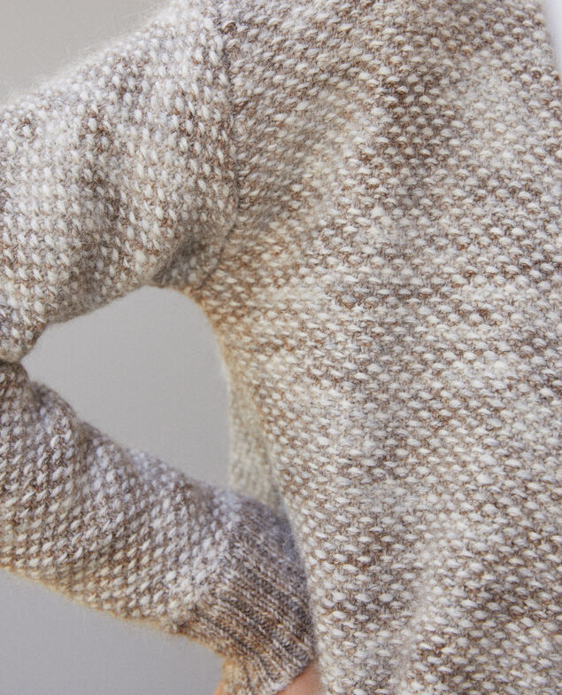 Gilet en maille chinée Silver gray/trush