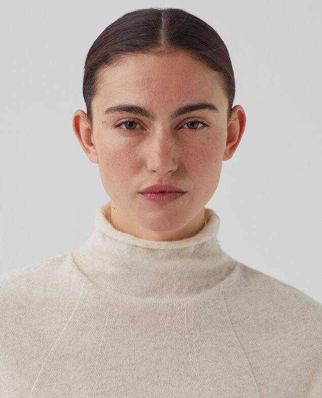 Pull sans manches en cachemire I011 lurpak ecru