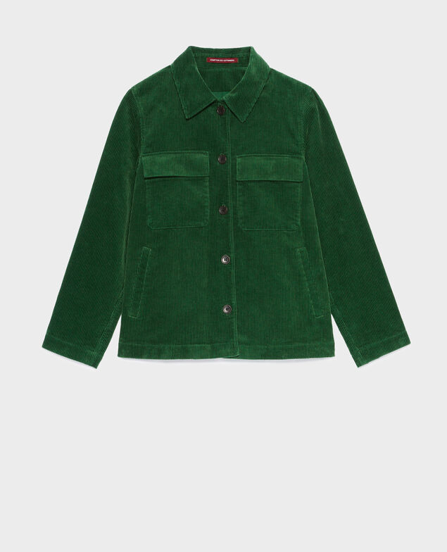 Veste en velours côtelé A554 green