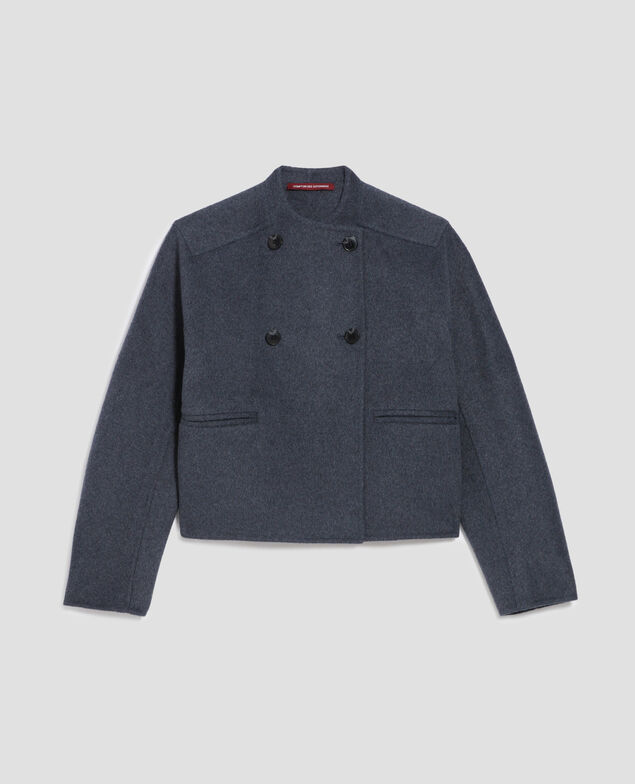 Blouson court double face I680 blue nights
