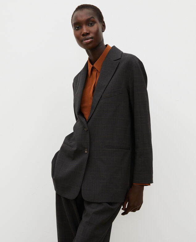 Blazer d'homme en laine prince de galles Check-wool-pattern-tailoring