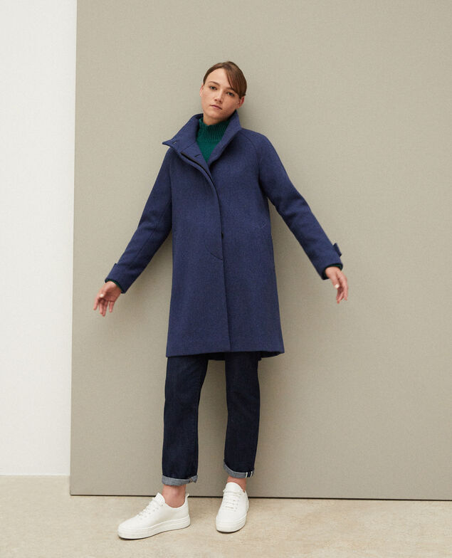 Manteau avec col montant Peacoat