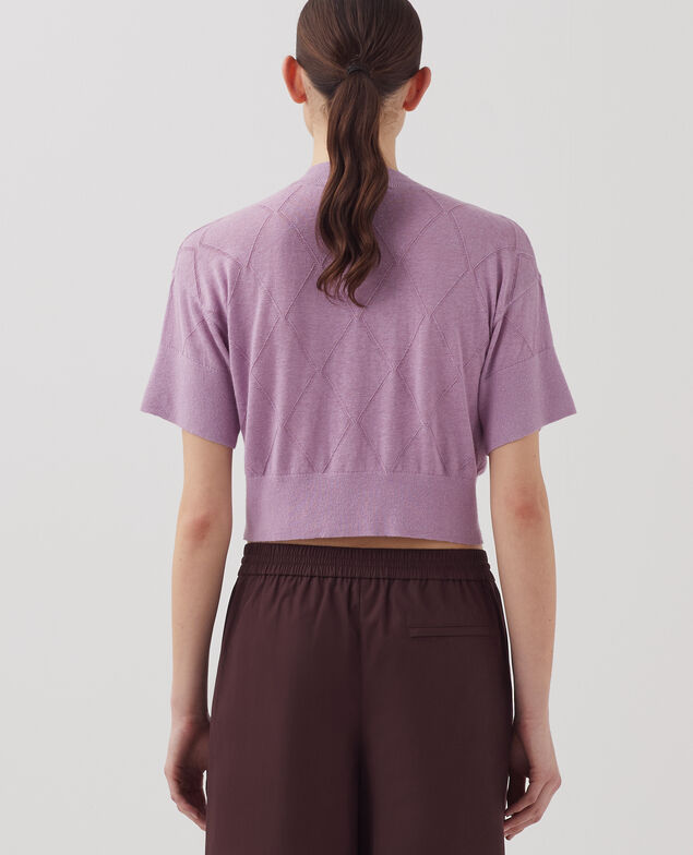 Pull court à manches courtes J720 lavender herb