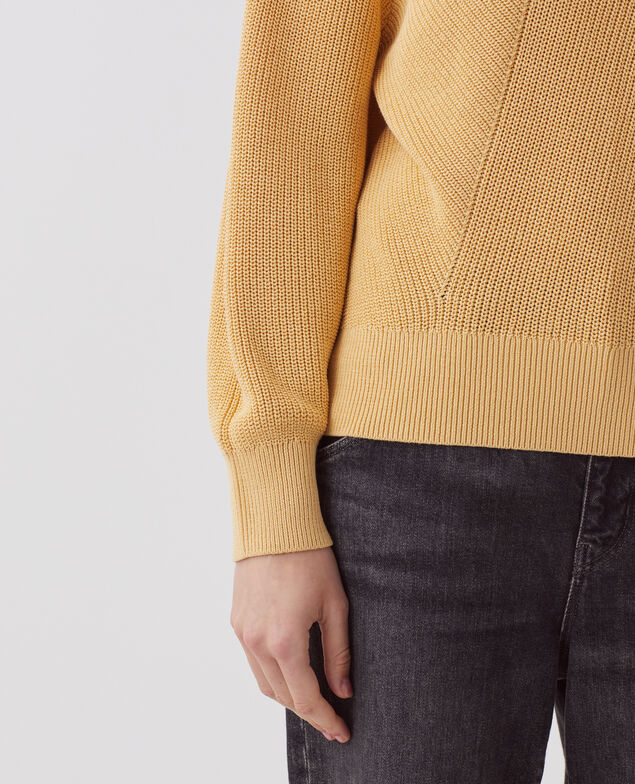 Pull col V en coton J420 moonstone