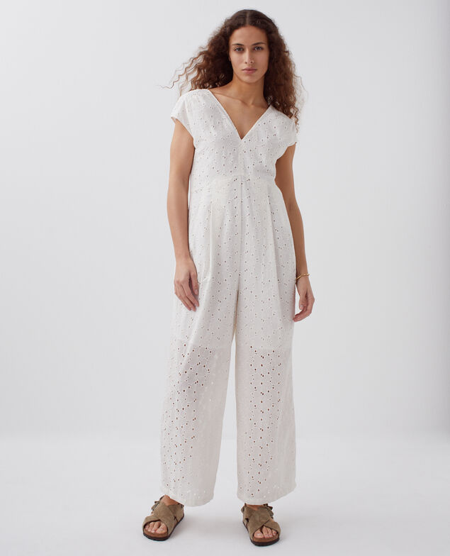 Combinaison broderie anglaise H003 white