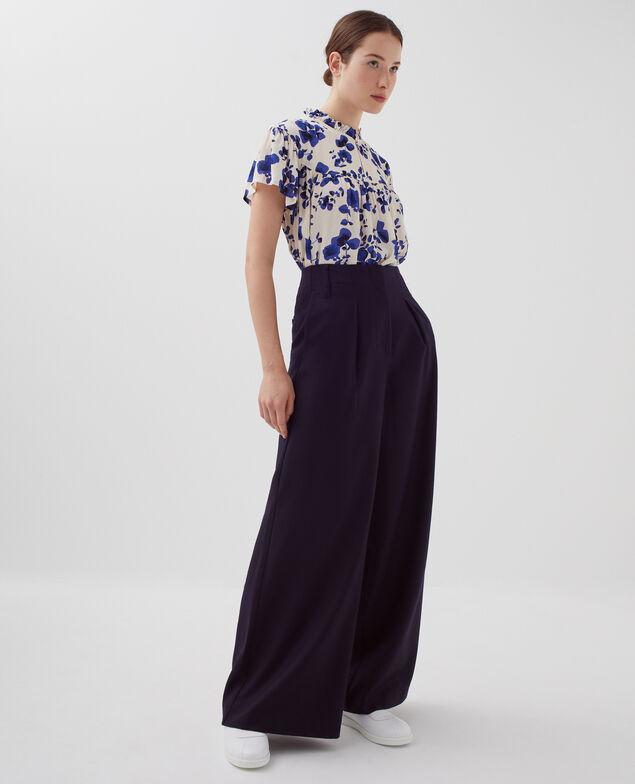 Pantalon ample à plis YVONNE H695 night sky