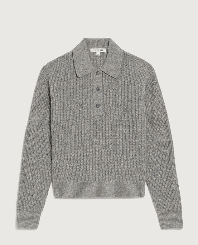 Pull col polo U020 light gray