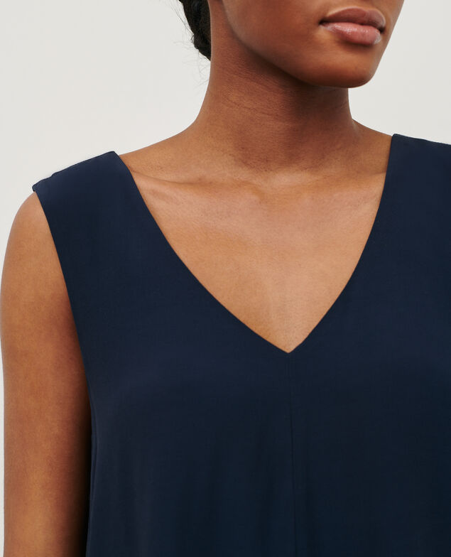 Robe courte fluide 0693 navy