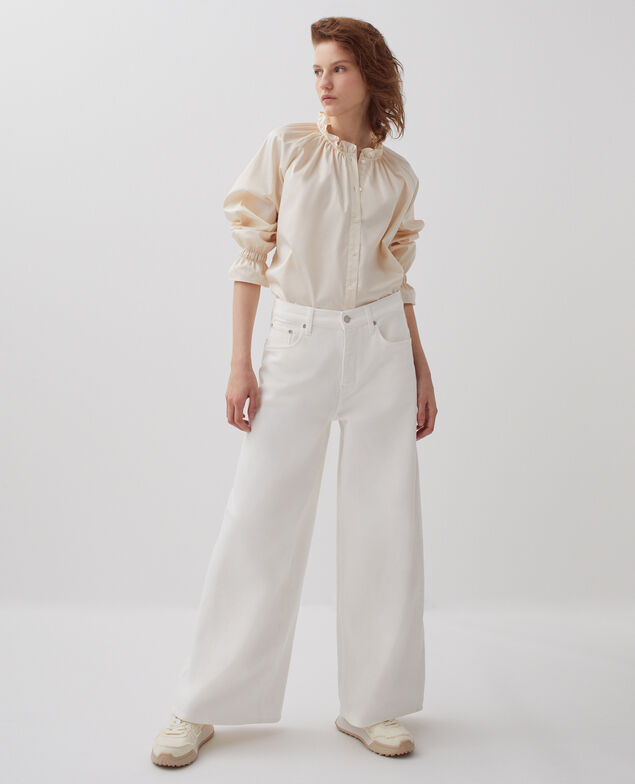 Jean wide JEANETTE H003 white
