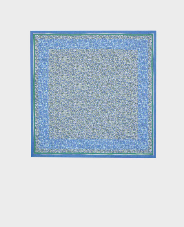 Foulard en coton 114 print blue