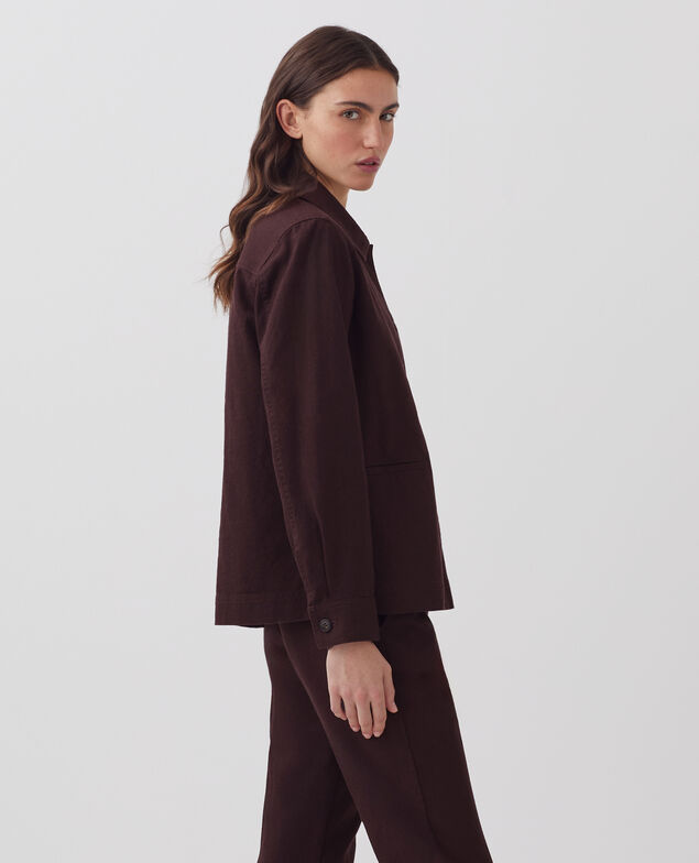 Veste workwear J790 chocolate plum