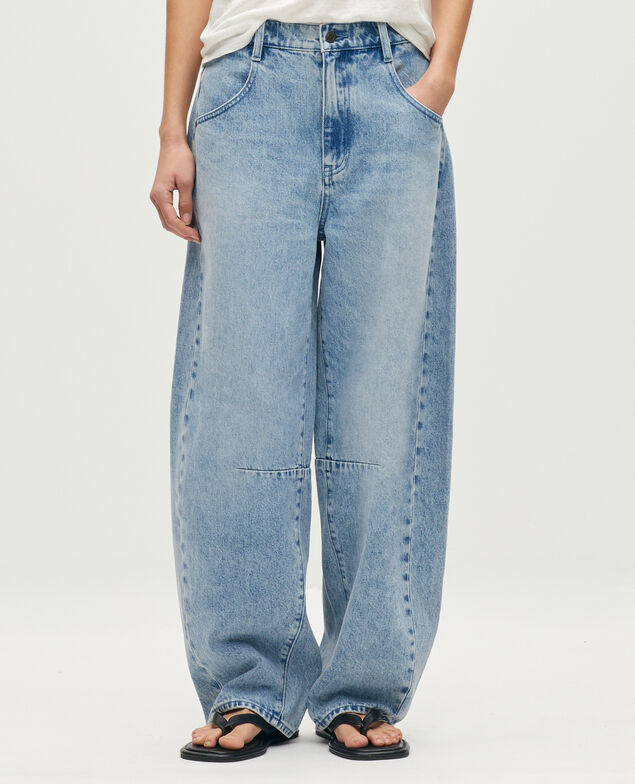 CHARLIE barrel jeans L616 light acid wash