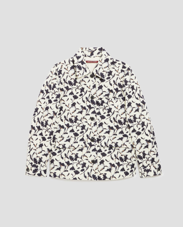 Veste matelassée en coton I017 new fl ikat ecru