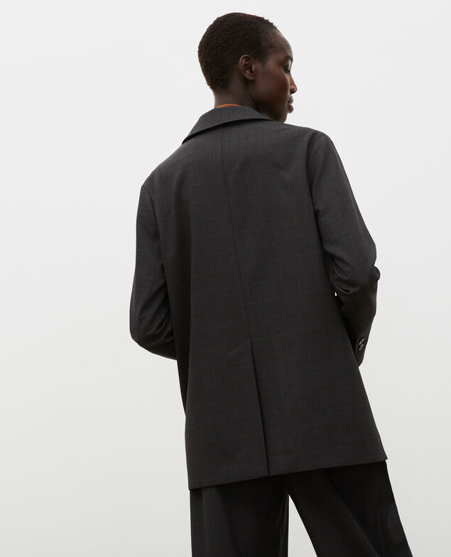 Blazer d'homme en laine prince de galles Check-wool-pattern-tailoring