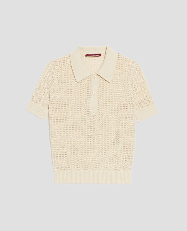 Pull col polo à manches courtes H304 albore