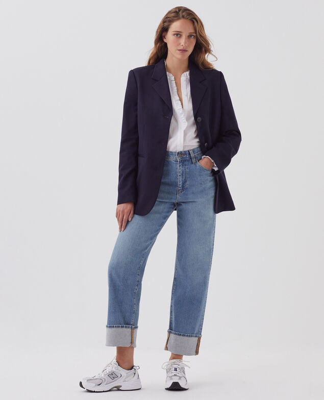 Veste de costume en laine H695 night sky