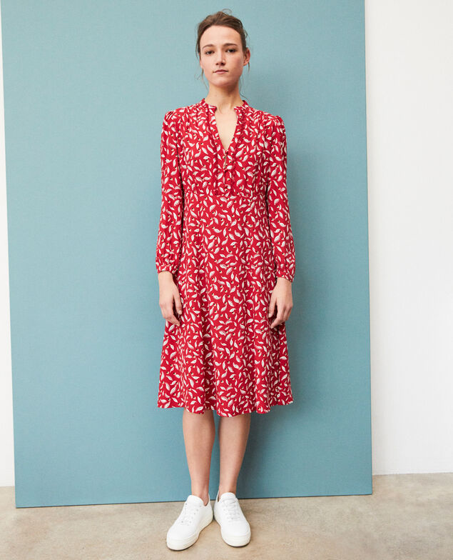 Robe imprimée Earth red