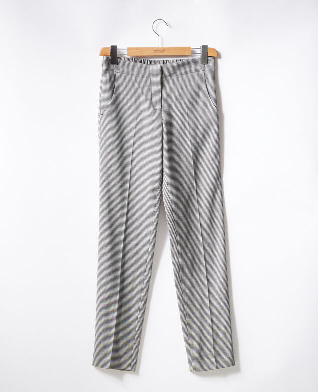 Pantalon en jaquard pied de poule Pied de poule