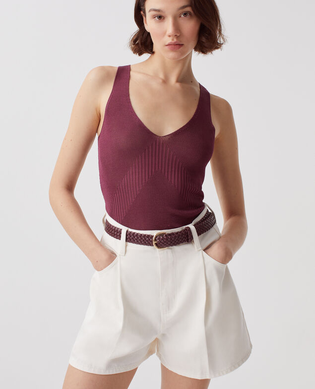Short à pinces H003 white
