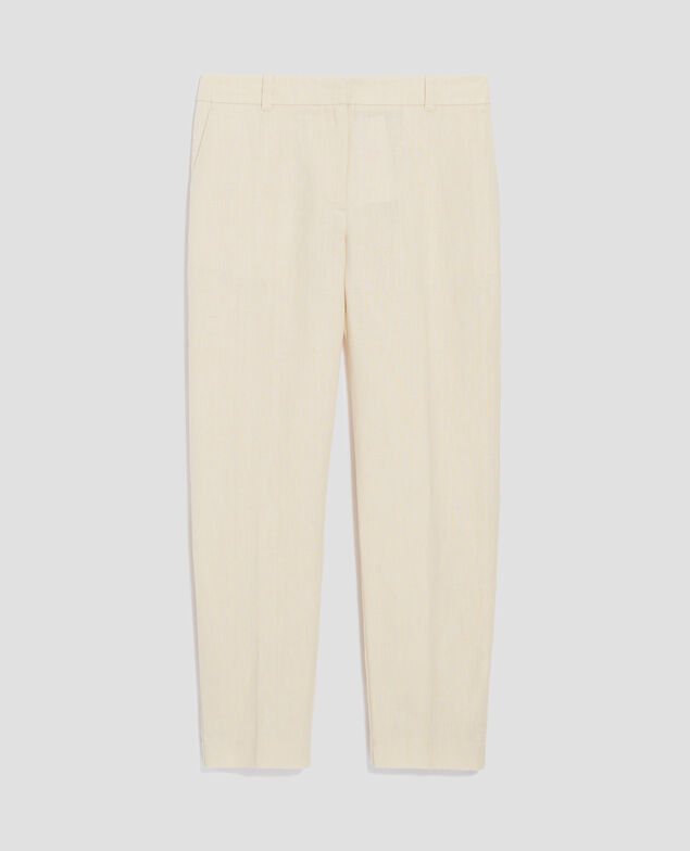 Pantalon cigarette en lin MARGUERITE H303 white swan