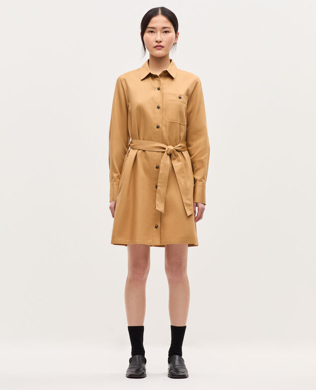 Robe chemise courte workwear K320 prairie sand