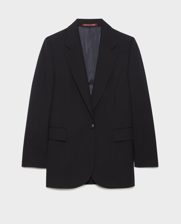 Blazer en laine A091 black