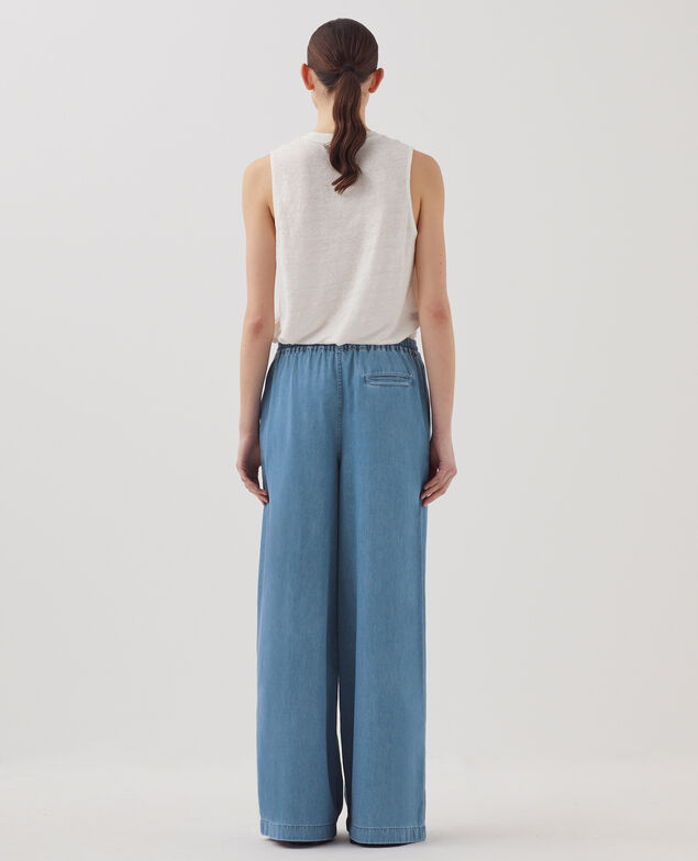 Pantalon ample en coton J630 blue wash