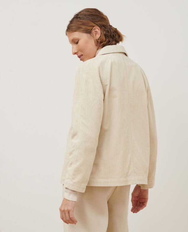 Corduroy jacket A011 off white