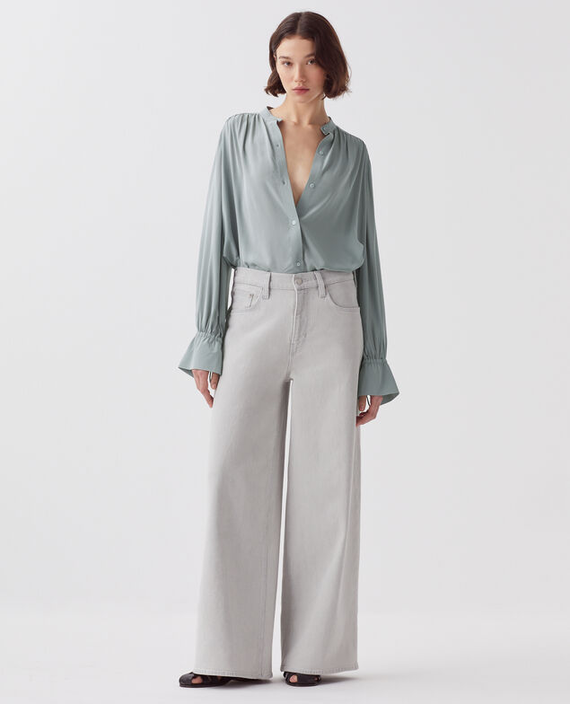 Jean wide JEANETTE J021 light grey