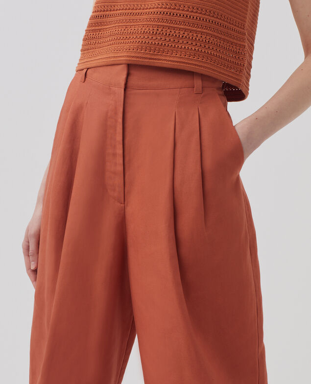 Pantalon carrot PEGGY H350 amber brown