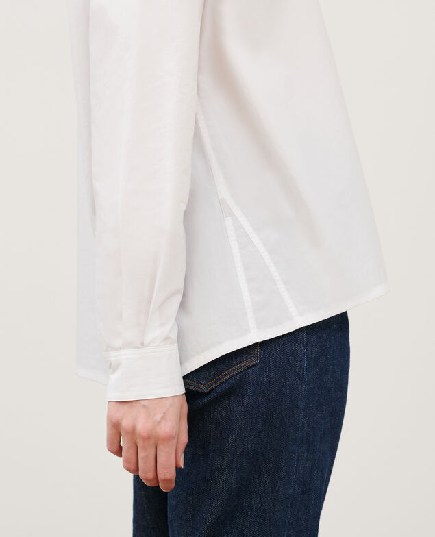 Chemise caftan ample en coton 0007 white