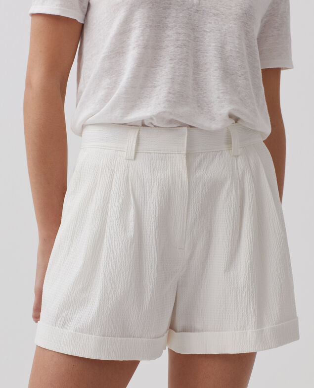 Short en coton 8885 00 white