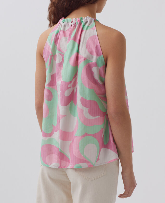 Top encolure américaine H720 anemone pink