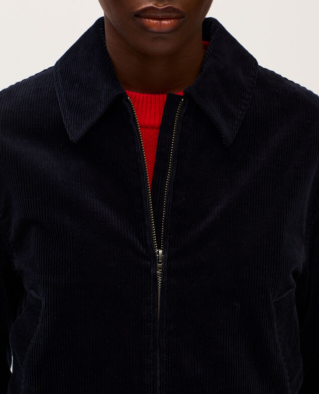 Blouson en velours côtelé U690 navy