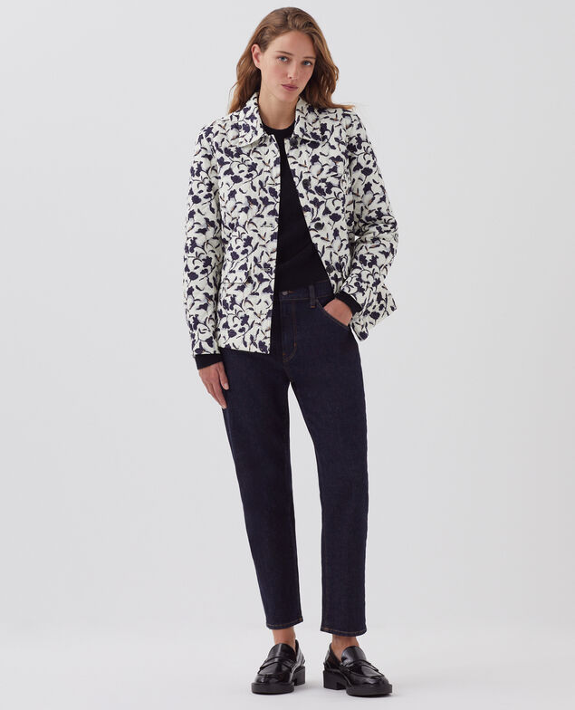 Veste matelassée en coton I017 new fl ikat ecru
