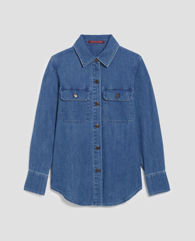 Chemise en denim de coton J621 light blue