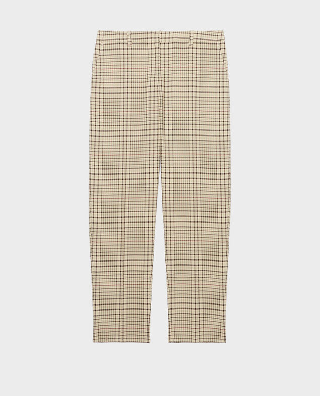 Pantalon cigarette MARGUERITE 0400 cream checks