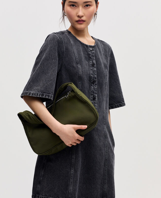 Robe courte en coton K081 dark gray