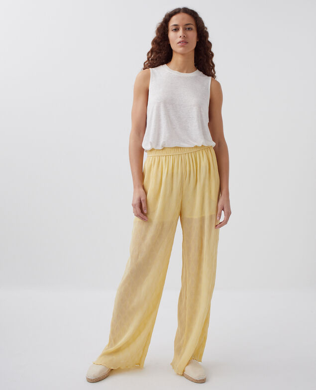 Pantalon ample fluide H400 straw yellow