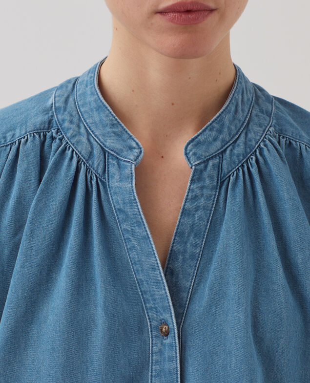 Chemise oversize en coton J630 blue wash