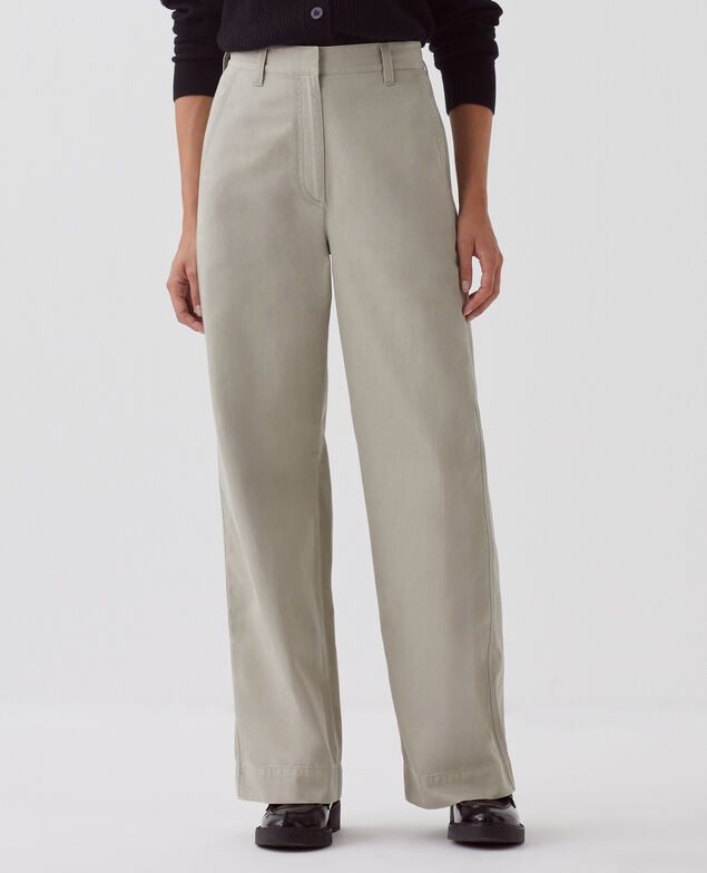 Pantalon droit BLANDINE H030 abbey stone