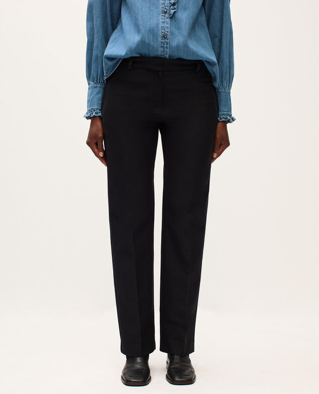 Pantalon droit ajusté H091 black beauty