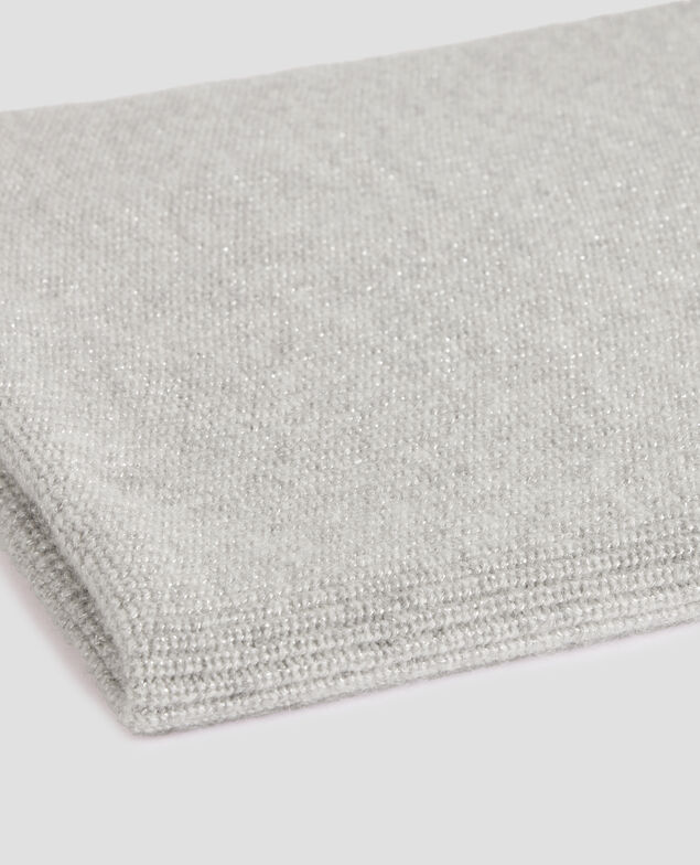 Snood cachemire mélangé I025 ashen gray lurex