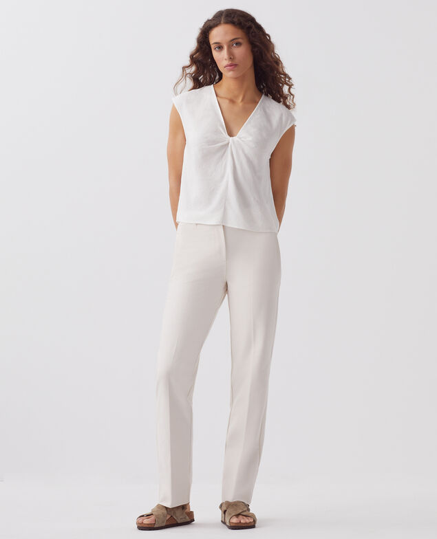 Pantalon droit ajusté COLETTE J100 pastel pink