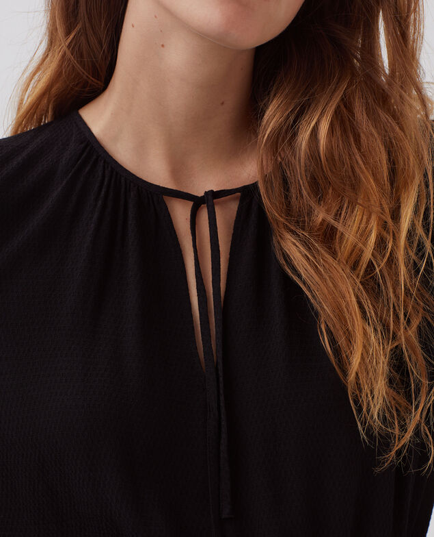 Robe courte fluide H091 black beauty