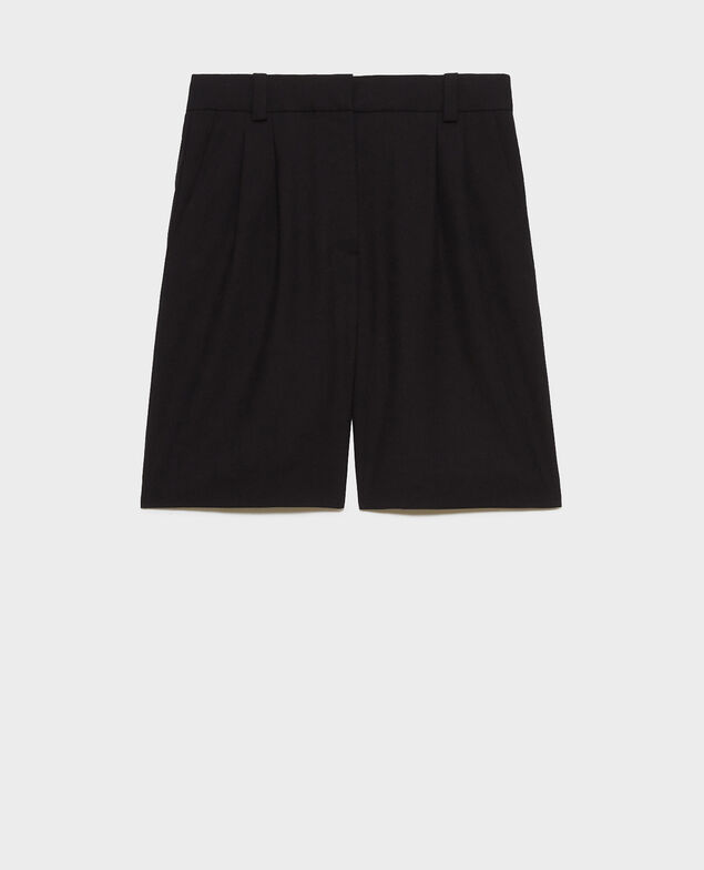 Bermuda ample taille haute Black beauty