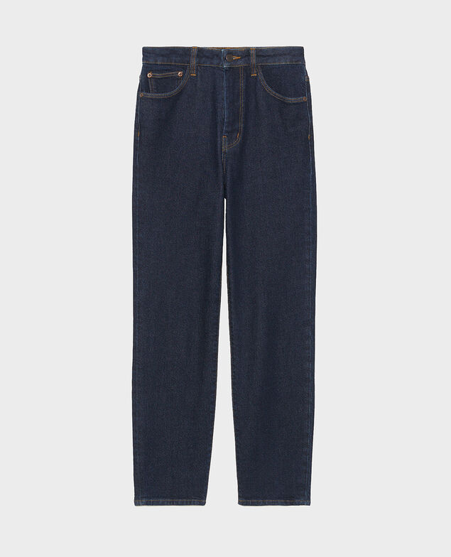 SLIM HIGH RISE - Jean cropped 5 poches Denim rinse