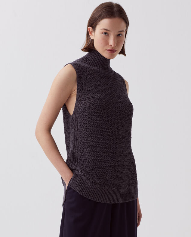 Pull sans manches I070 magnet gray